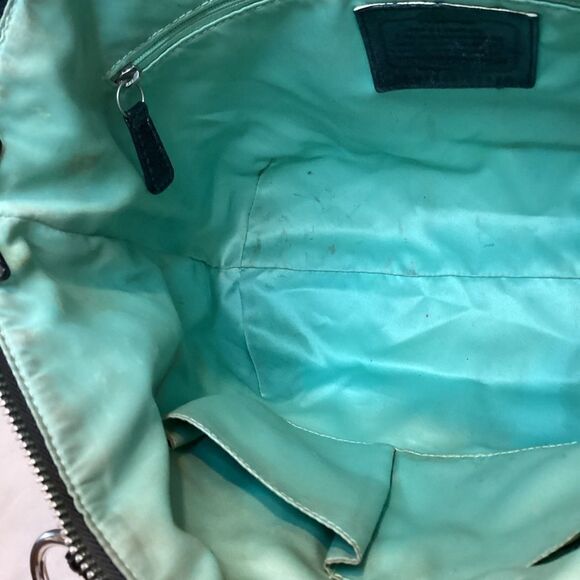 Coach Signature C Small Tote Bag Satchel Shoulder Bag - Picture 13 of 16